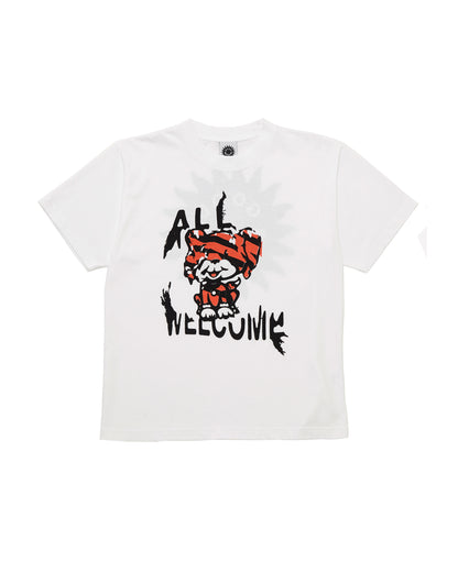 All Welcome Dog SS Tee - White