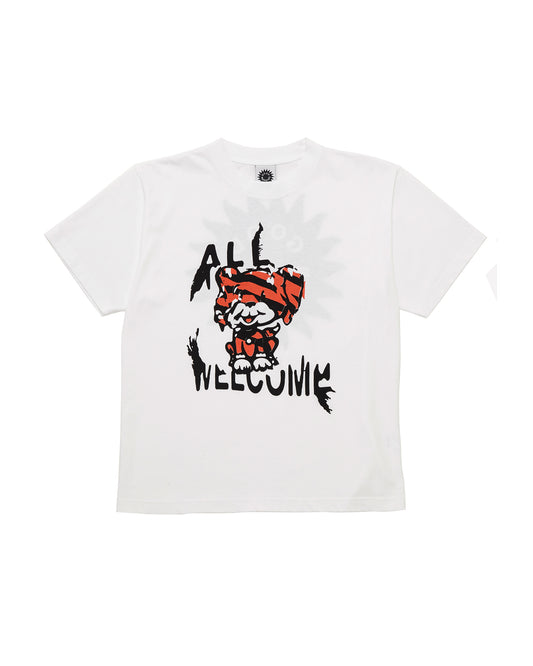 All Welcome Dog SS Tee - White