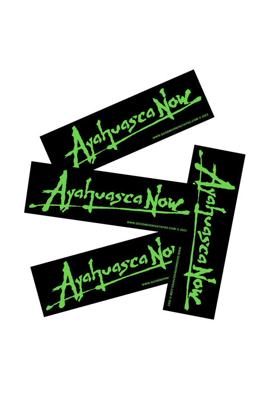 Ayahuasca Now Sticker - Black