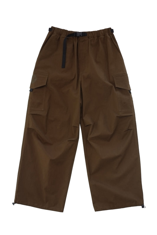 Wide Leg Cargo Pants - Cacao