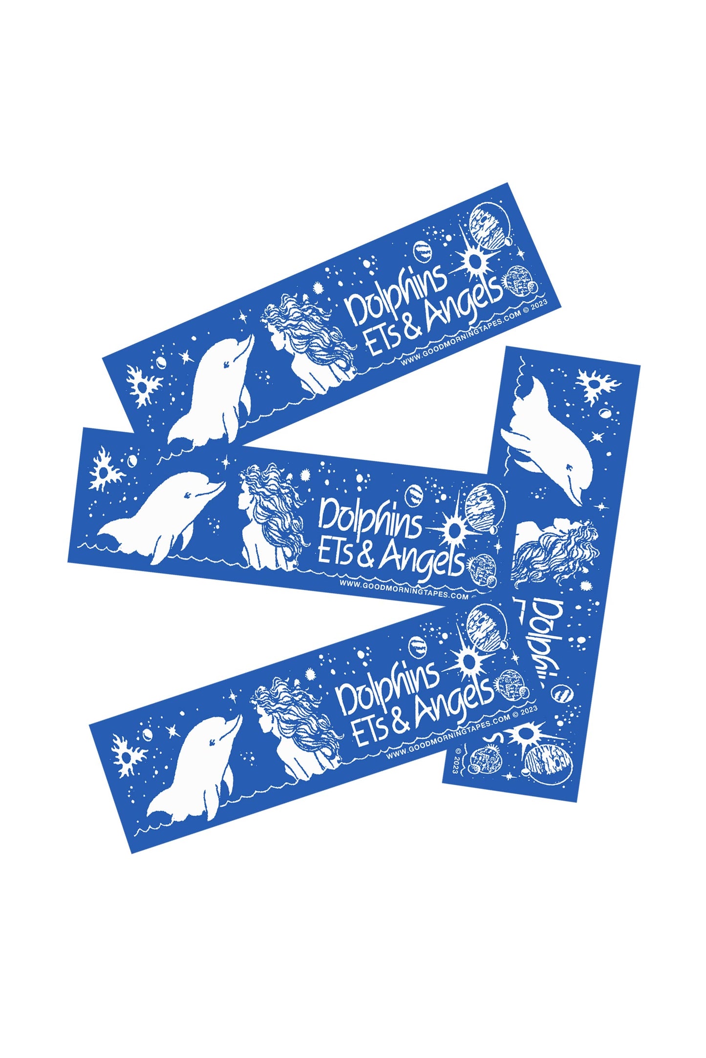 Dolphins ETs & Angels Now Sticker - Blue