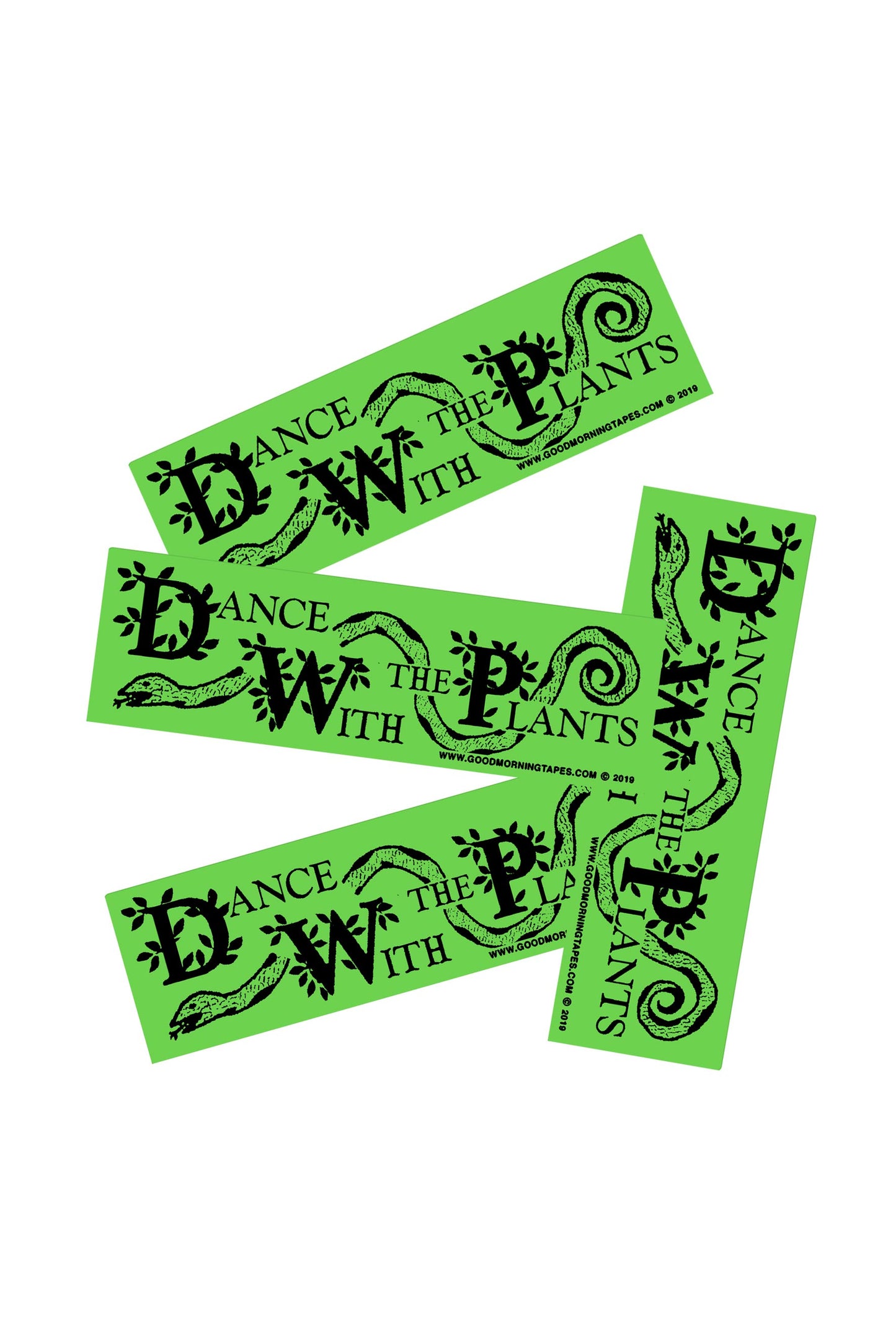 Dance With The Plants Sticker - Green