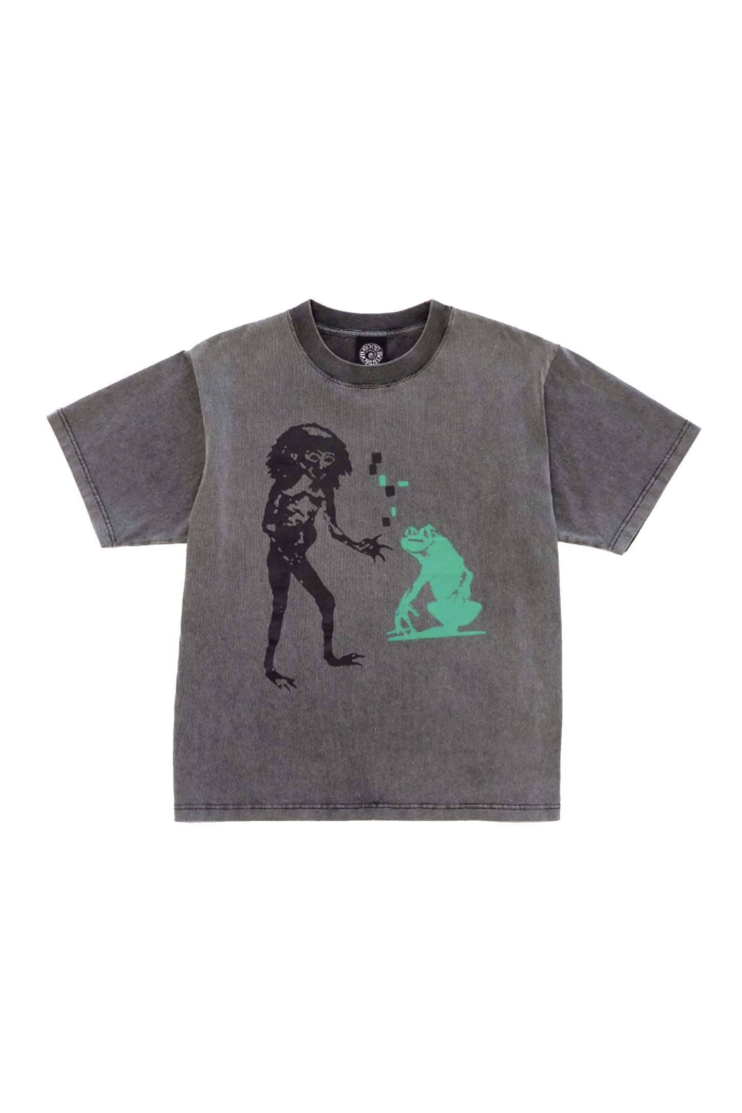 Frog Life SS Tee - Acid Grey