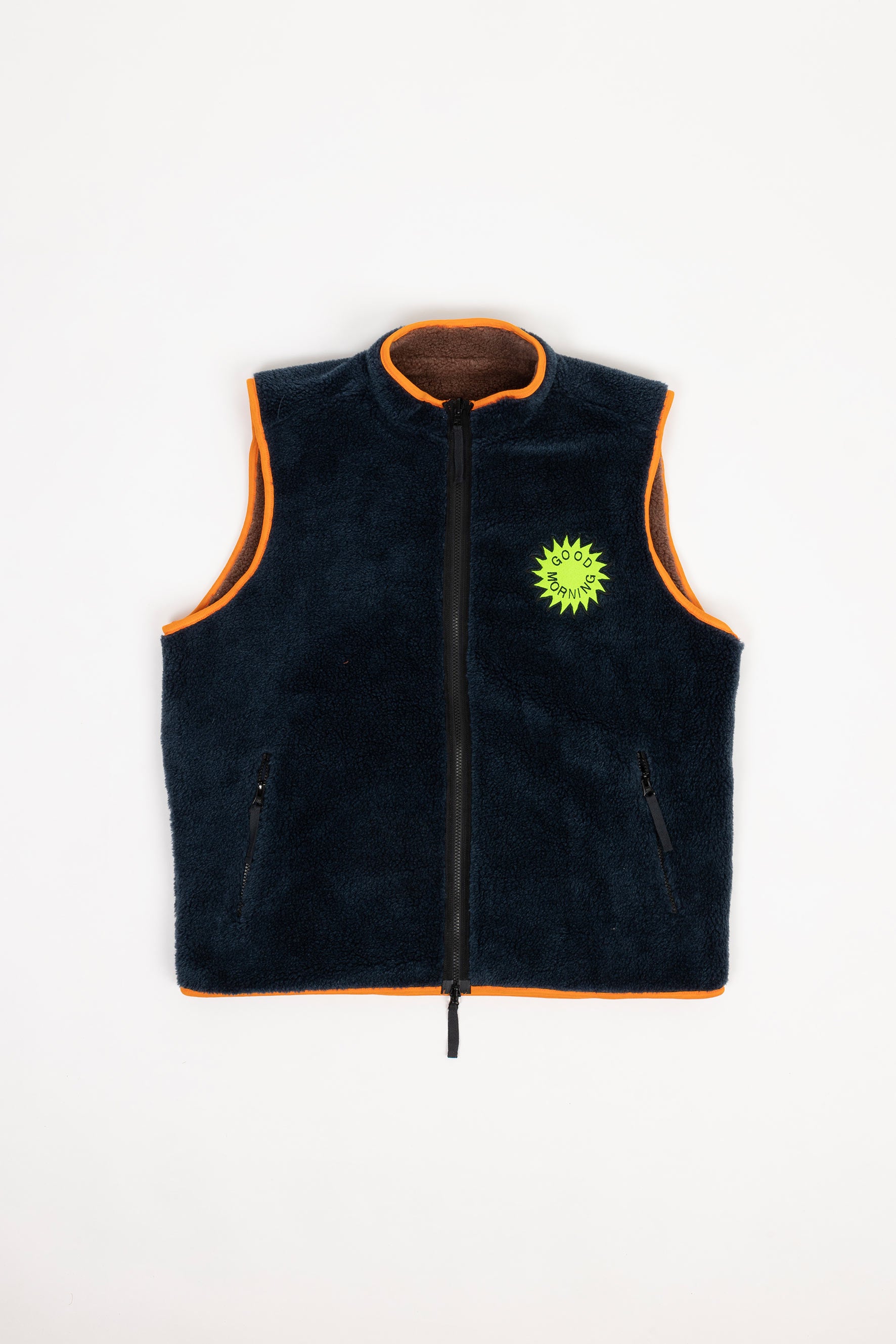 Reversible Polar Fleece Zip Thru Vest – Abyss / Bonatura – Good