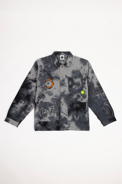 Workers Jacket – Smoke Tie Dye