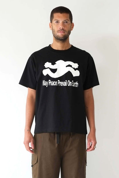 Peter Sutherland May Peace Prevail SS Tee - Black