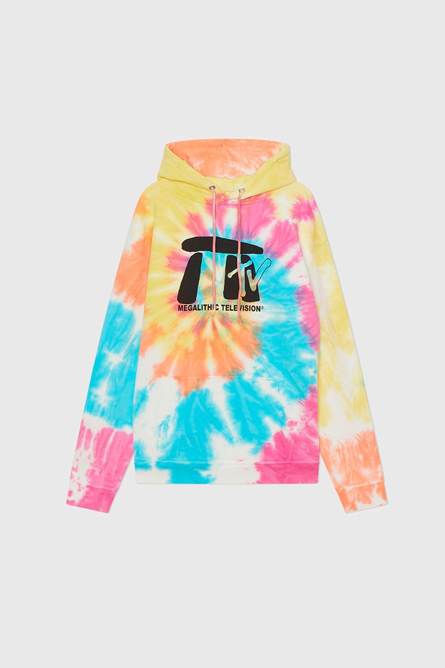 Megalithic TV Fleece Pullover Hood – Tie Dye