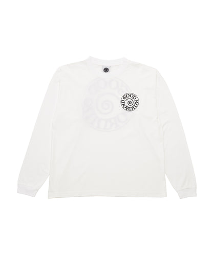 Spiral Logo LS Tee - White