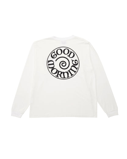 Spiral Logo LS Tee - White