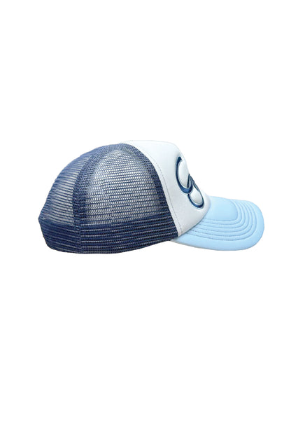 Sparkle Trucker Cap - White/Blue