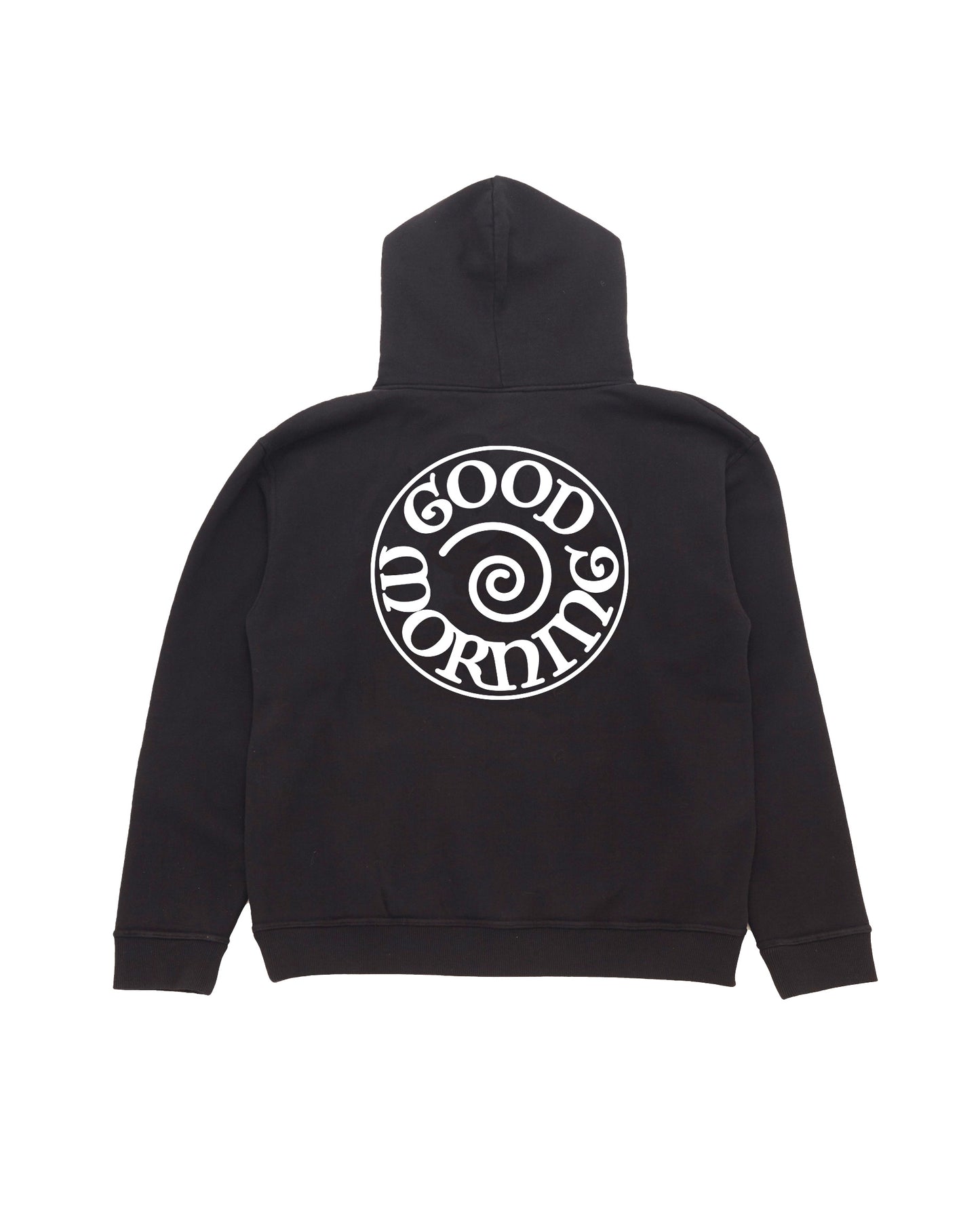 Spiral Logo Fleece Hoodie - Black