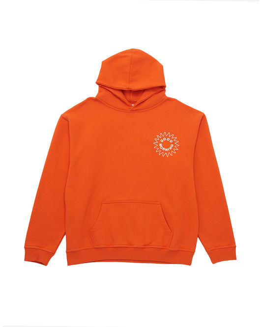 Sun Logo Fleece Hoodie - Brick