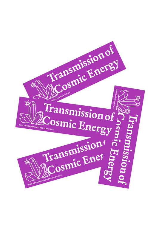 Transmission Of Cosmic Energy Sticker - Purple