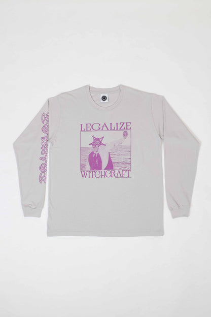 Legalize Witchcraft LS Tee – Stone