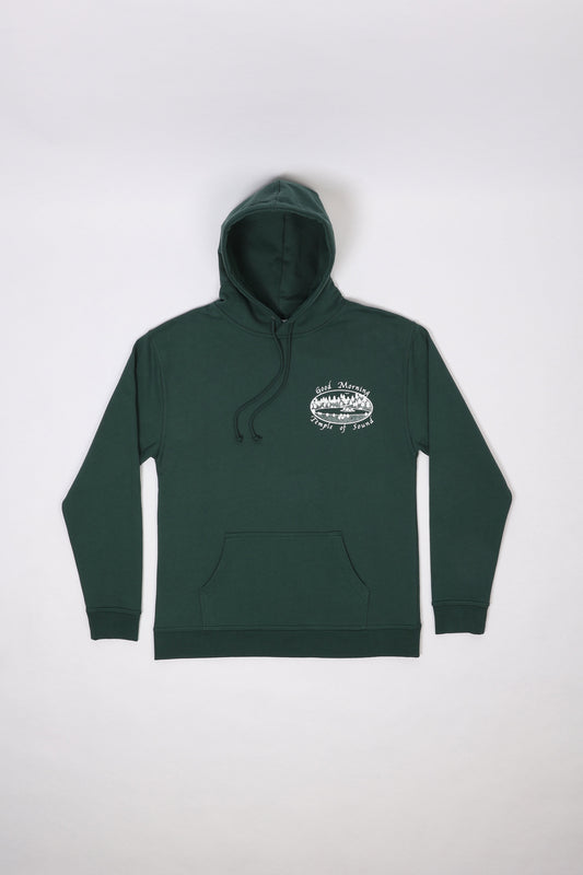 Temple of Sound Pullover Fleece Hood - Forest